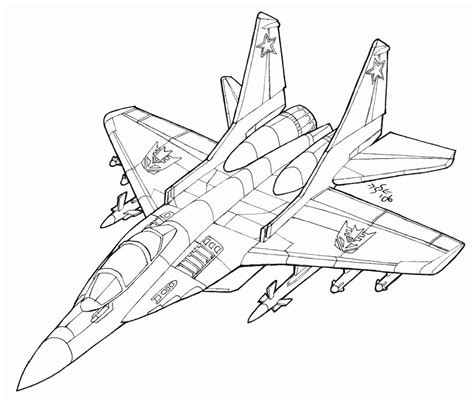 Military Jet Fighter Airplane Coloring Page Thecolor Com Fighter Plane Coloring Pages - Fighter Plane Coloring Pages