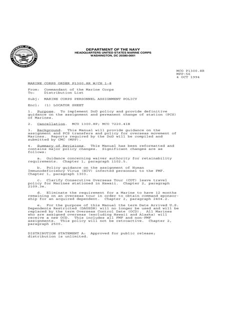 Military Pcs Orders Template