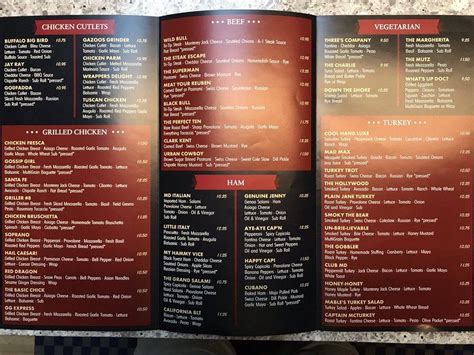 Millburn Deli Menu