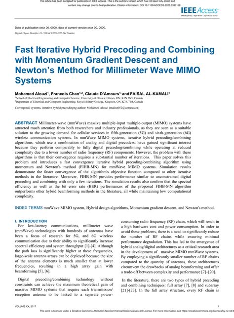 Full Download Millimeter Wave Mimo Precoding Combining Challenges And 