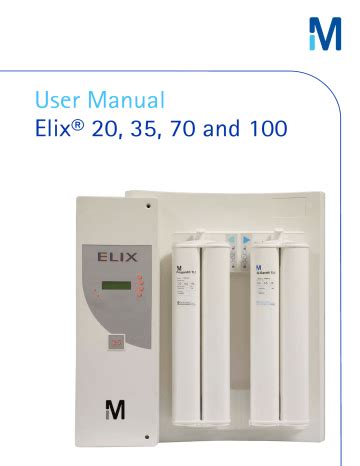 Read Millipore Elix 20 User Manual 