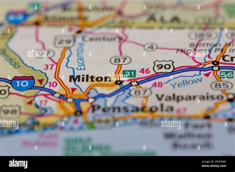 milton florida map