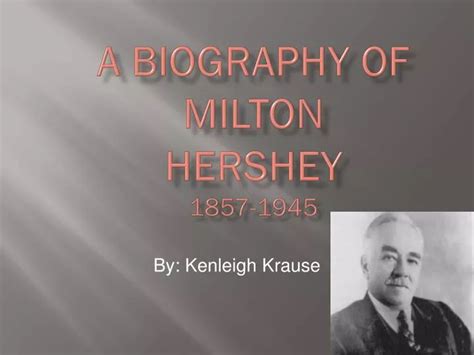 milton hershey biography templates