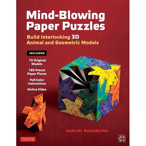 Mind Blowing Paper Puzzles Kit Build Interlocking
