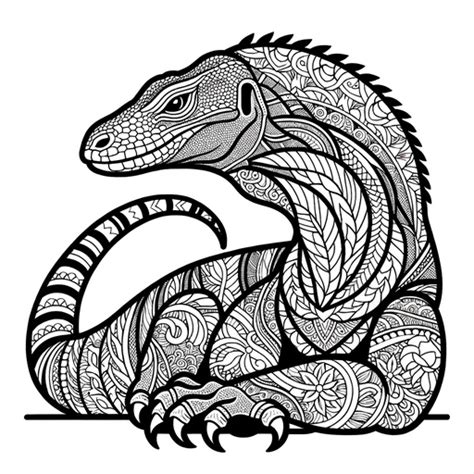 Mindful Komodo Dragon Coloring Page 4 Free Printable Komodo Dragon Coloring Pages - Komodo Dragon Coloring Pages
