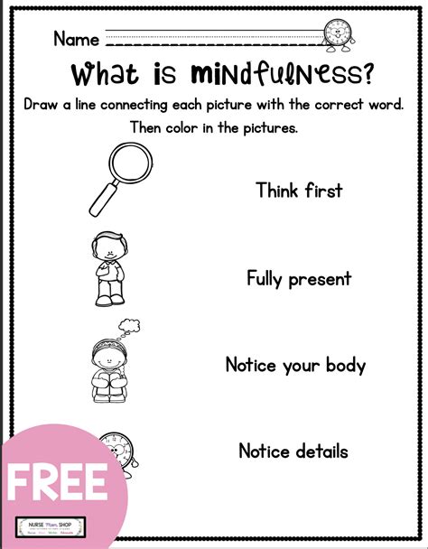 Mindfulness Worksheets Free Download 99worksheets Mindfulness Worksheet 4th Grade - Mindfulness Worksheet 4th Grade