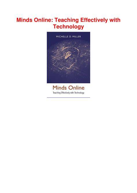 Minds Online Teaching Effectively With Technology