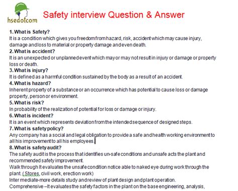 Read Mine Health And Safety Superintendent Interview Question And Answers 
