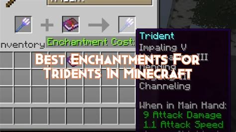 minecraft bedrock edition - Can I enchant a Trident with