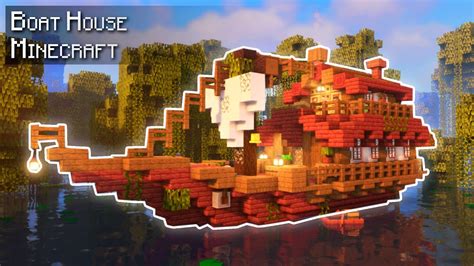 minecraft boat house tutorial