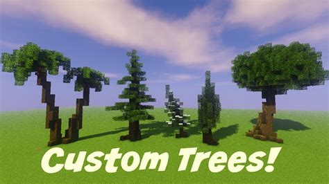 minecraft custom tree tutorial