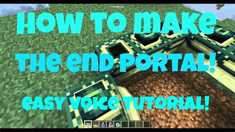 minecraft end portal tutorial