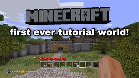 minecraft first tutorial world