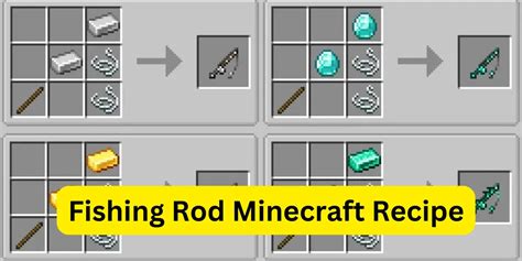 minecraft fishing rod recipe