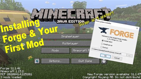 minecraft forge how to install mods