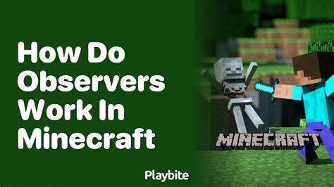 minecraft how observers work