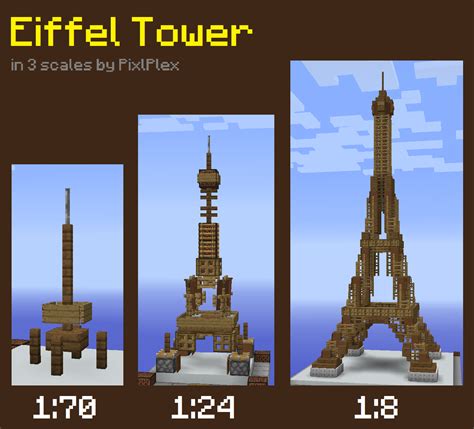minecraft how to build eiffel tower