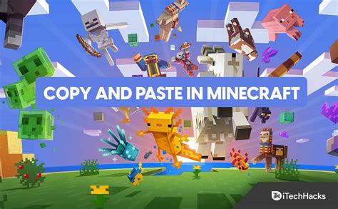 minecraft how to copy and paste
