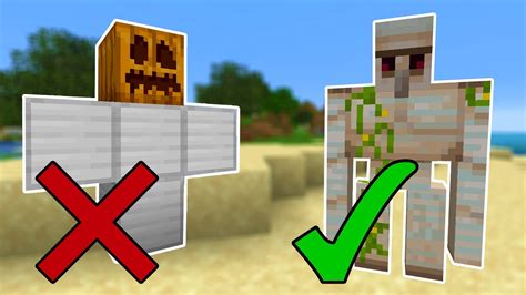 minecraft how to create a golem
