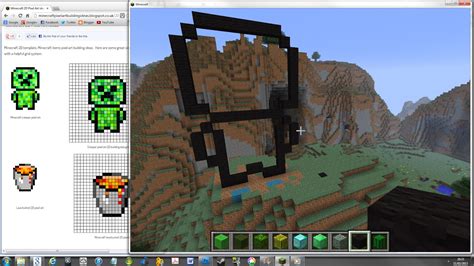 minecraft how to do pixel art