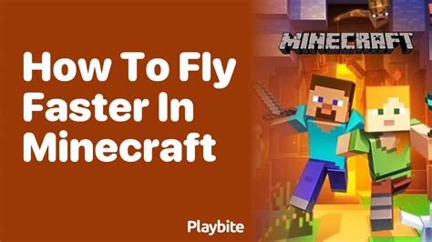 minecraft how to fly faster