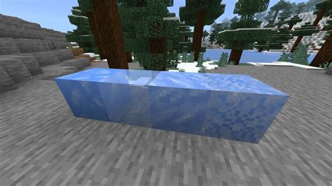 minecraft how to get ice blocks