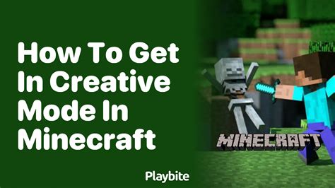 minecraft how to get in creative mode