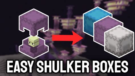 minecraft how to get shulker box