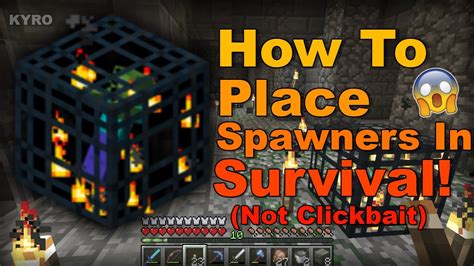 minecraft how to get spawners in survival