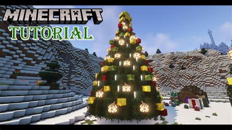 minecraft how to make a christmas tree