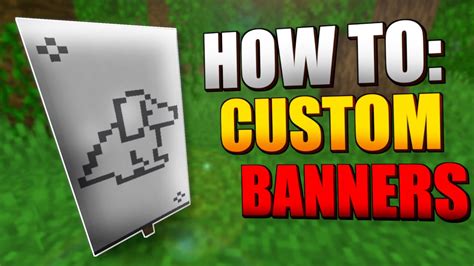 minecraft how to make a custom banner