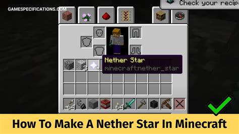 minecraft how to make a nether star