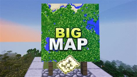 minecraft how to make large map