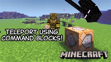 minecraft how to teleport with command block
