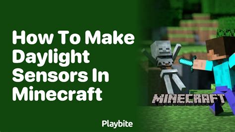 minecraft how to use a daylight sensor