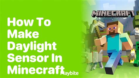 minecraft how to use daylight sensor