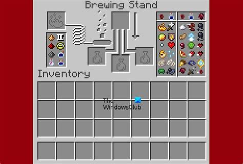 minecraft how to use the brewing stand