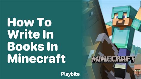 minecraft how to write in books