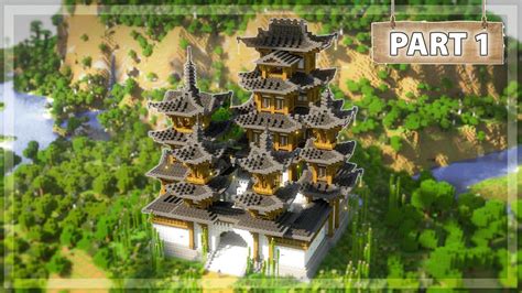 minecraft japanese castle tutorial