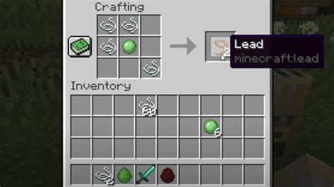 minecraft lead crafting recipe