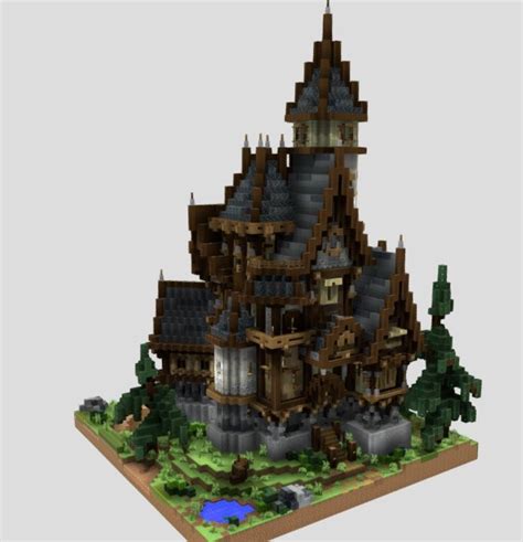 Minecraft Medieval House Schematic