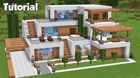 minecraft modern building tutorial