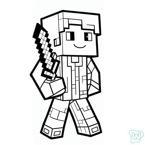 Minecraft Para Colorear