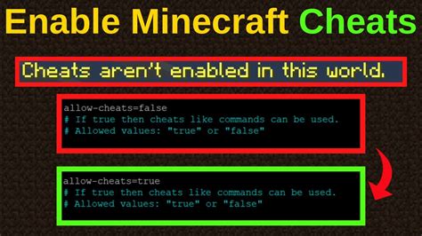 minecraft server how to enable cheats