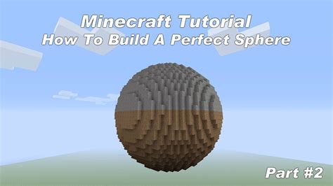 minecraft sphere tutorial