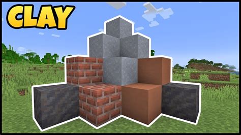 minecraft where to get clay