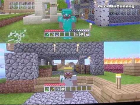 Minecraft Xbox 360 2 Player Split Screen Walkthrough