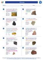 Minerals Eights Grade Science Worksheets And Answer Key Rock And Minerals Worksheet Answer Key - Rock And Minerals Worksheet Answer Key