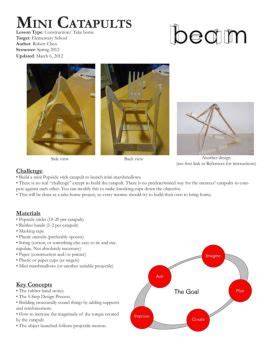 mini catapults lesson pdf beam