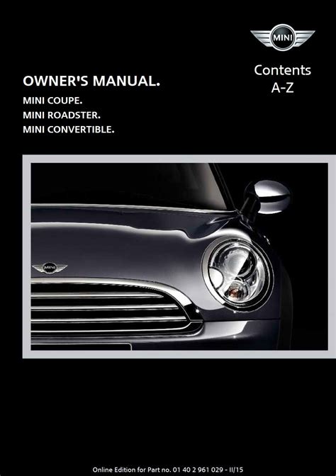 Mini Cooper Manual 2015